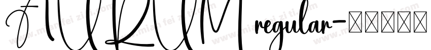 AURUM regular字体转换